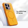 For OPPO Find X9 X9 Pro Case Magnetic Charge Double Color Matte PC +TPU Skin Feel Back Cover with Metal Button For Find X9 Funda
