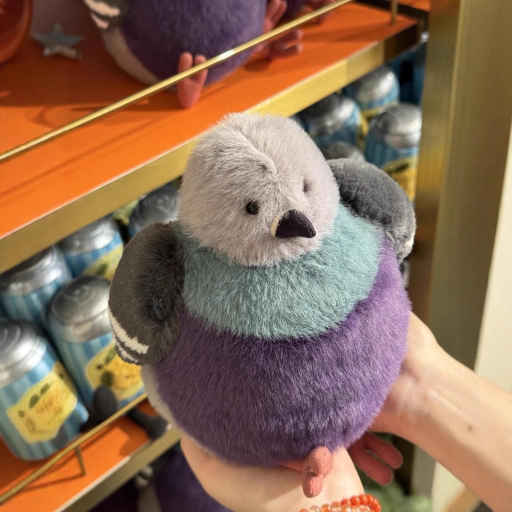 23cm Fat Pigeon Plush Toy Cartoon Fluffy Bird Doll Xmas Gift Doll Pet Companion Toy Ornaments Xmas Birthday Children Gift Cute