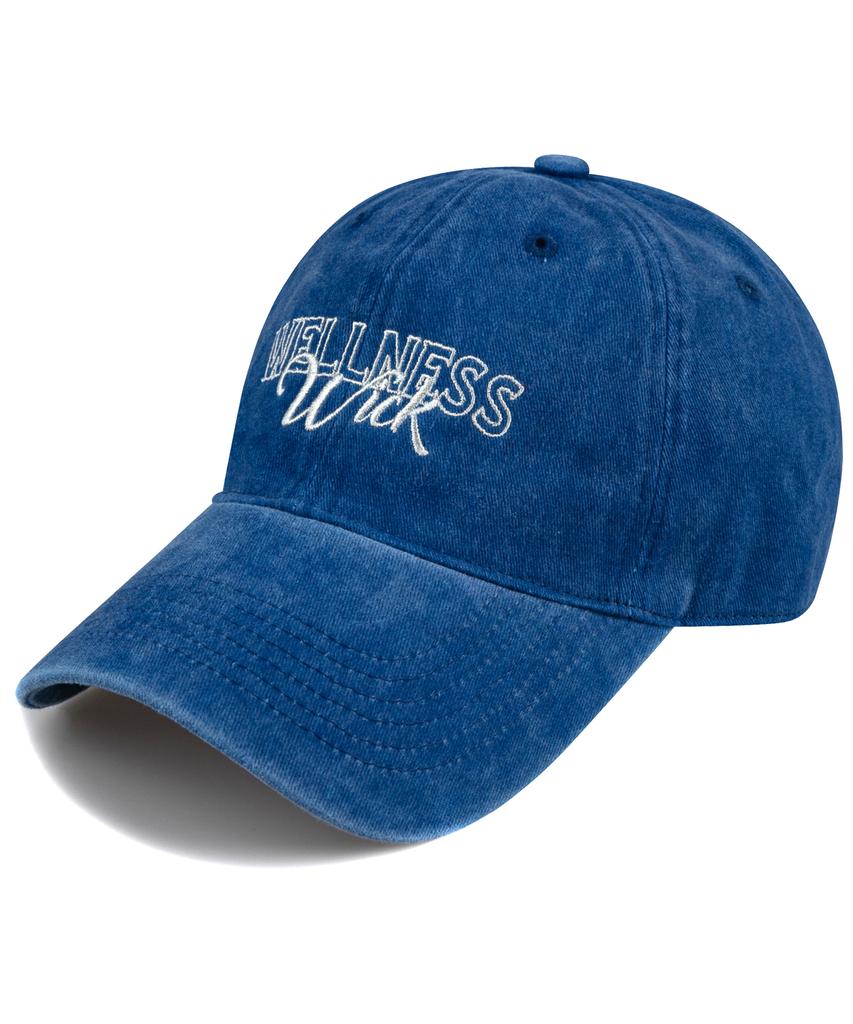Wig Wellness Stone Washed Ball Cap - Blue