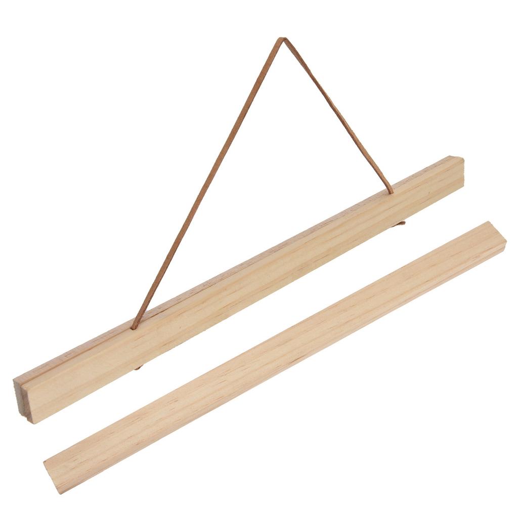 Wooden Poster Hanger DIY Magnetic Hanging Frame for Art Prints Canvas Photos Pictures Artwork30x2.1CM