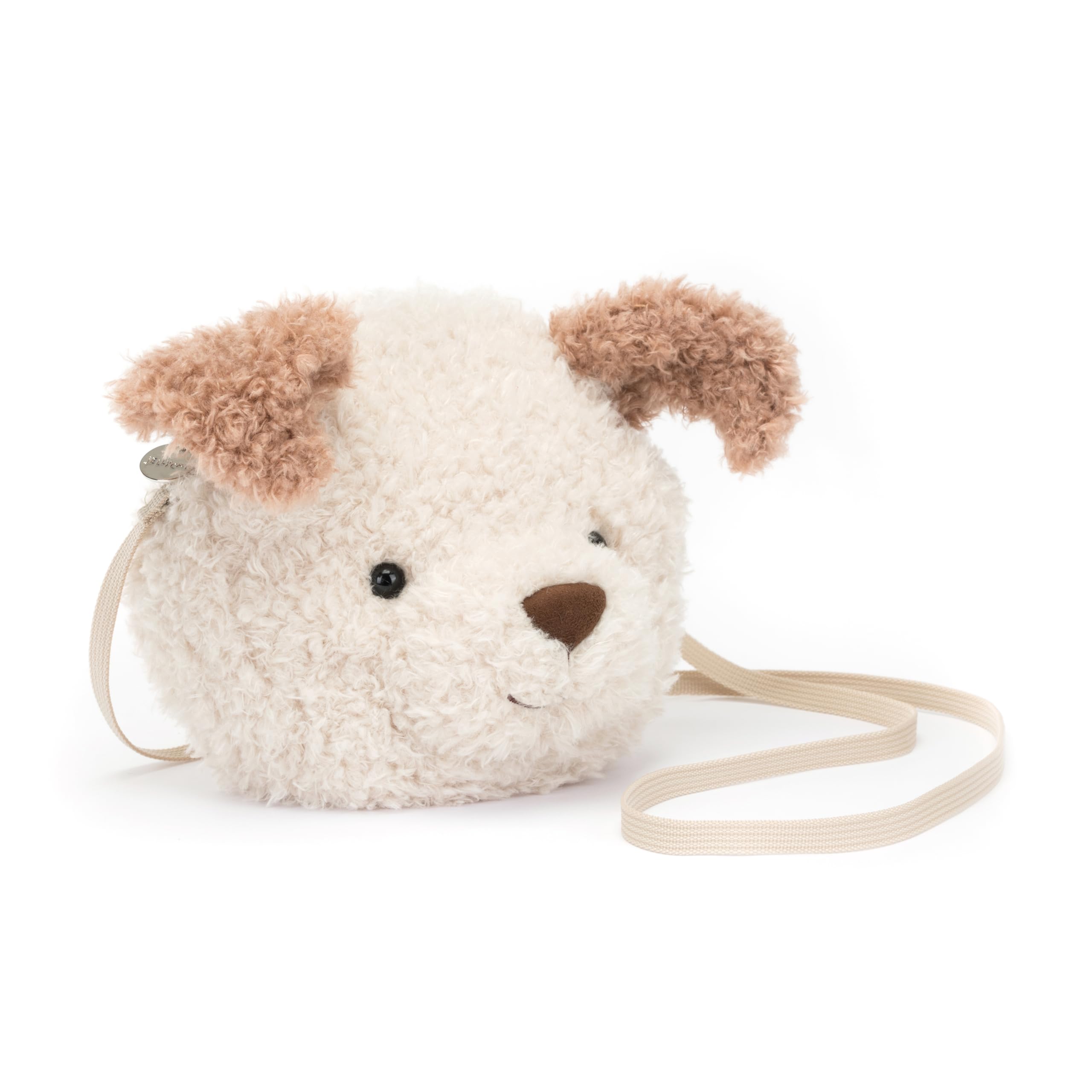 Jellycat Little Pup Plush Inch Crossbody and Shoulder Purse Fun and Unique Handbag Bag, 7.5 - -