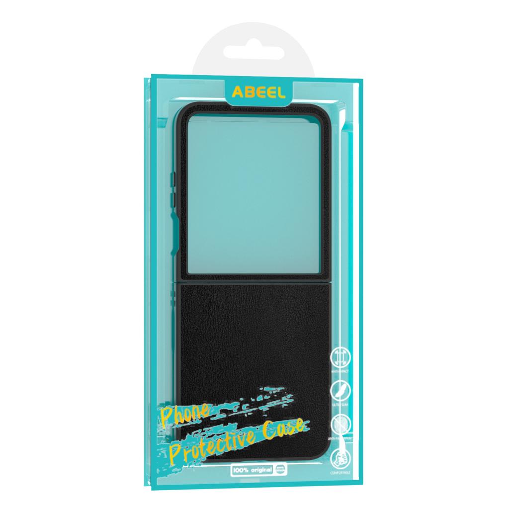 For Motorola Razr 60 Ultra 5G Case Electroplating Edge PU Leather Coated PC Phone Cover