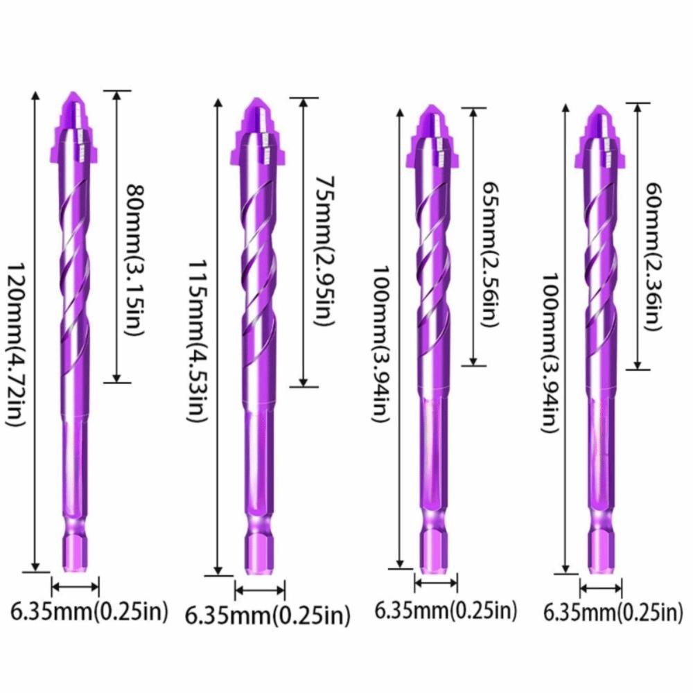 High Hardness Multifunctional Tool Set Steel Zinc Zinc Alloy Eccentric Drill Bit  Wood Drilling