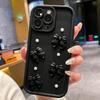 Korean 3D Bowknot Pearl Silicone Phone Case For iPhone 17 Air 16 Pro 15 14 13 12 11 Pro Max 16E 7 8 Plus Shockproof Soft Cover