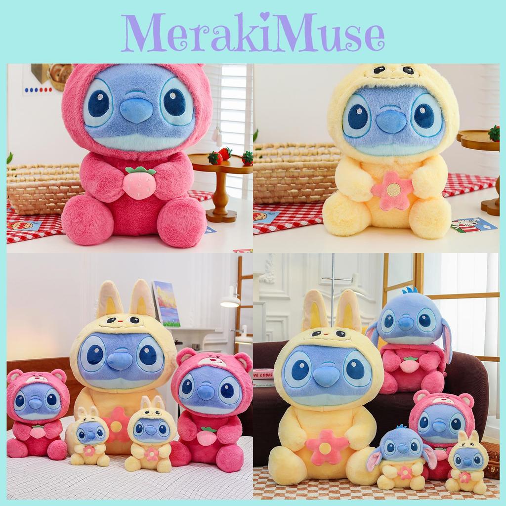 Animal Lilo Cartoon Short Fur Stuffed Toy Bedroom Decoration Sleep Doll