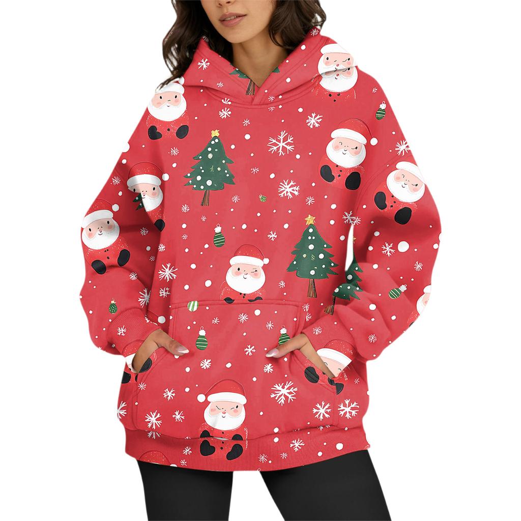 Women's Fashion Daily Versatile Casual Crewneck Sweatshirts Long Sleeve Printed Top Sweatshirts