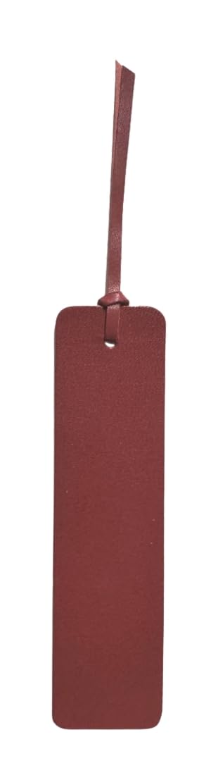 

Acacia Style Tochigi Leather Bookmark Made in Japan with Red Tag Bookmark Leather Red