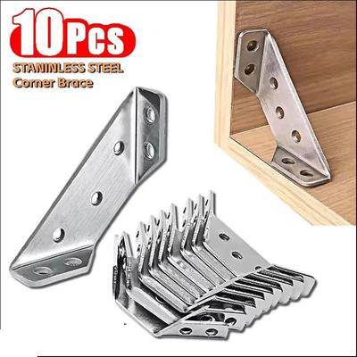 10PCS Trojúhelníkový držák nábytku se zesíleným rohem univerzálního konektoru