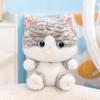 Lucky Cat Plush Toy With Necklace And Bow Decoration For Home Decor And Giftgiving