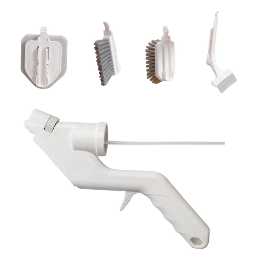 Multifunctional Press Water Spray Cleaning Brush Kitchen Stove Sponge Brush Wall Tile Brush Glass Wiper Brush