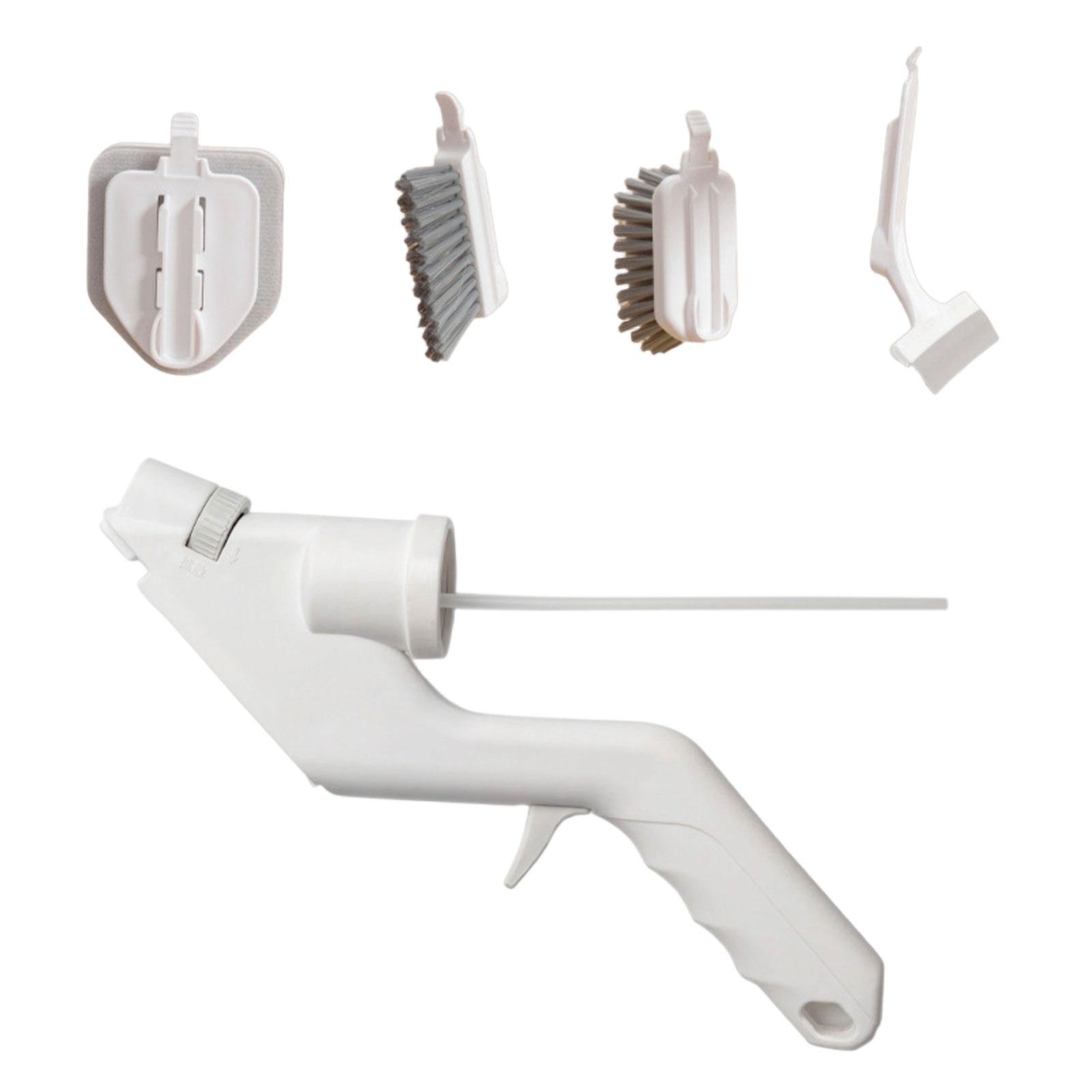 

Multifunctional Press Water Spray Cleaning Brush Kitchen Stove Sponge Brush Wall Tile Brush Glass Wiper Brush One Size