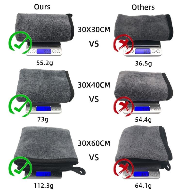 Mikrofaser-Handtuch, Auto-Mikrofasertuch, Waschtuch, Mikrofaser-Reinigungstuch, Autowasch-Trocknungstuch, Auto-Detaillierung
