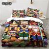 Cartoon Nutcracker Duvet Cover Set Christmas Tree Star Bedding Set Microfiber Royal Guarder Comforter Cover Twin King Queen Size Tool