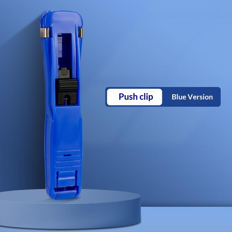 Portable Handheld Paper Clam Clip Dispenser Paper Clam Clip Dispenser With Paper Clam Clip Refills Mini Push Stapler Paper Clip