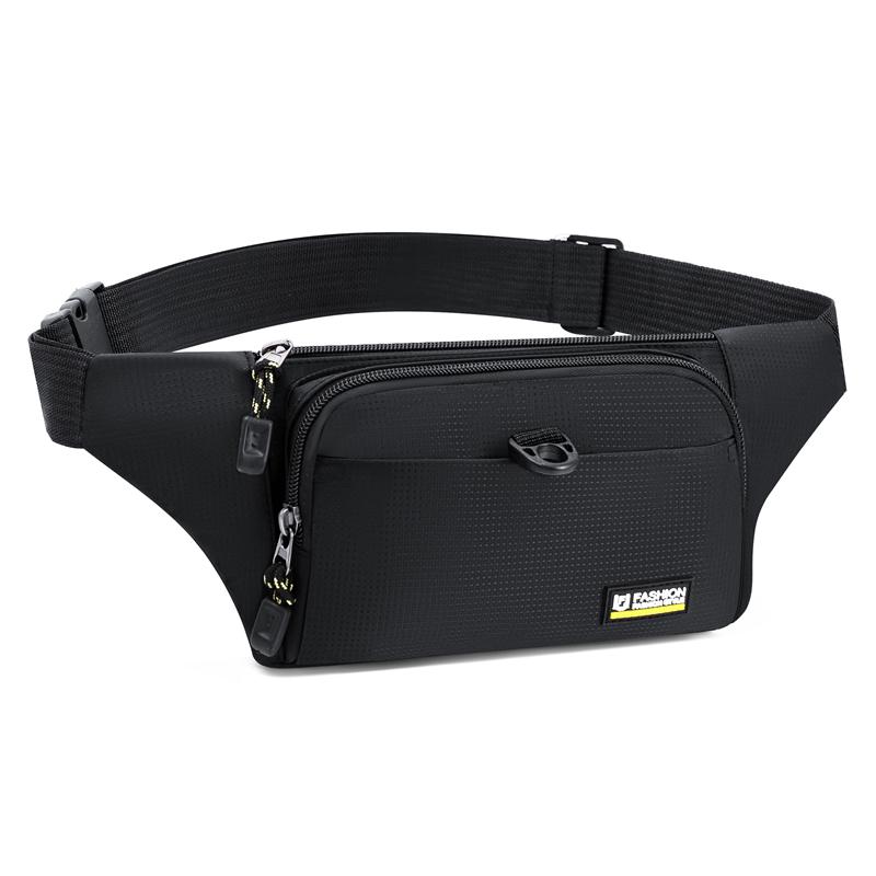 Men's Waterproof Waist Bag - Unisex Fanny Pack Convertible To Chest Sling (Running/Travel Hip Belt with Secure Pockets)
