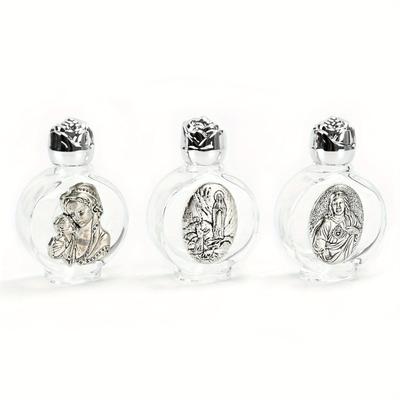 1Pc Holy Water Our Lady Jesus Bottle Religious Cross Bottle Christian Virgin Sculpture Bottle Holy Water Bottle