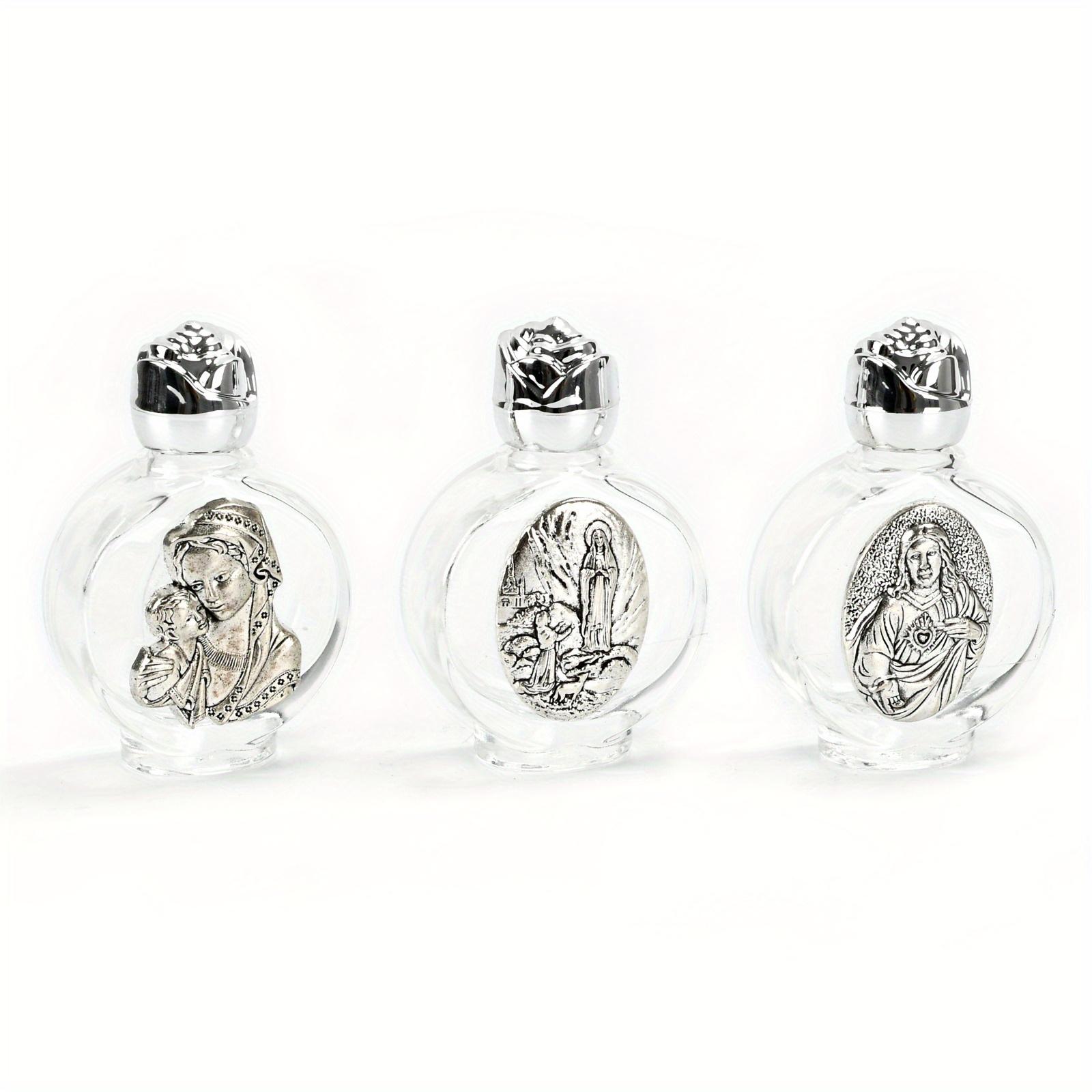 

1Pc Holy Water Our Lady Jesus Bottle Religious Cross Bottle Christian Virgin Sculpture Bottle Holy Water Bottle our Lady of Lourdes