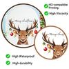 Festive Window Clings Christmas Elk Toilet Seat Cover Sticker, Cartoon Reindeer Lid Durable Waterproof Decals Decal, Self-Adhesive