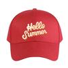Hello summer Cap Woman Man Baseball Cap Adjustable with Curved Brim Duckbill Cap Protection Sun Hats