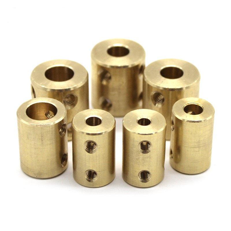2x Messing Starre Motorwellenkupplung Kupplung Getriebeverbinder Hülse Adapter 3.17/4/5/6/8/10/12mm Für RC Boot Auto Flugzeug