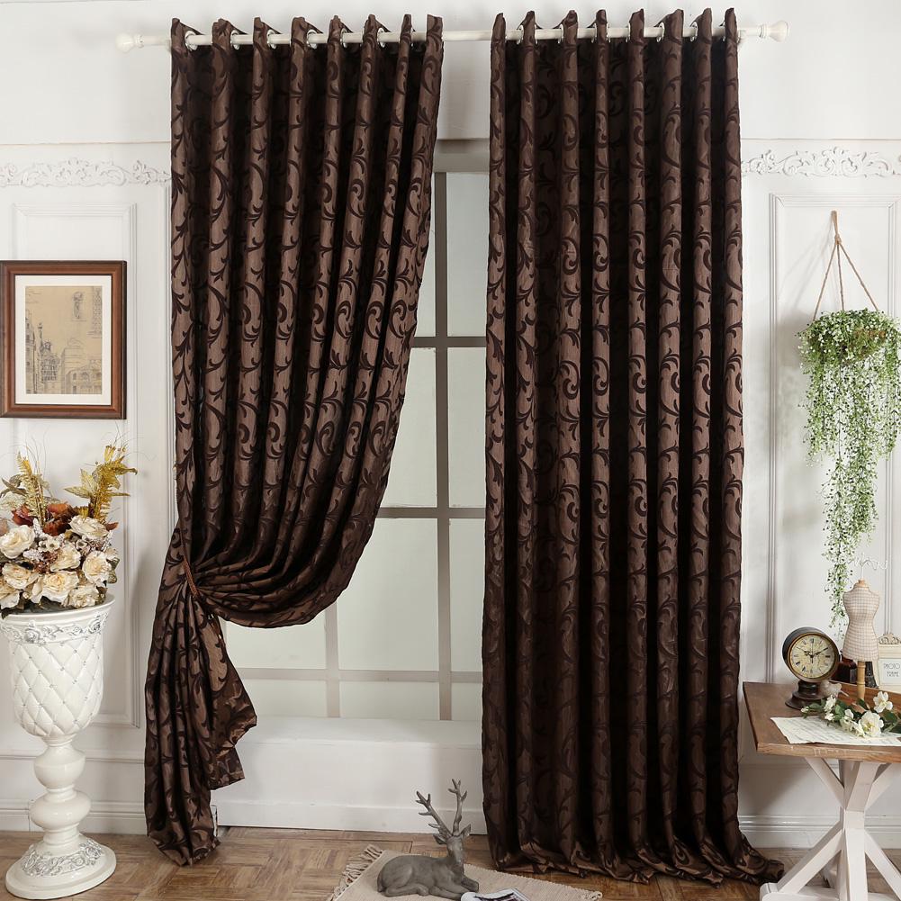 1 PC NAPEARL Modern Kitchen Jacquard Home Curtain Semi-blackout Curtain For Cafe Living Room Window Drapes