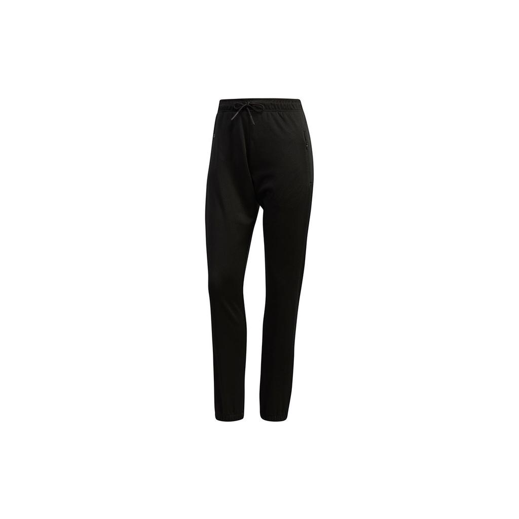 Adidas Neo Solid Color Drawstring Long Pants Women Pants Black EI4647