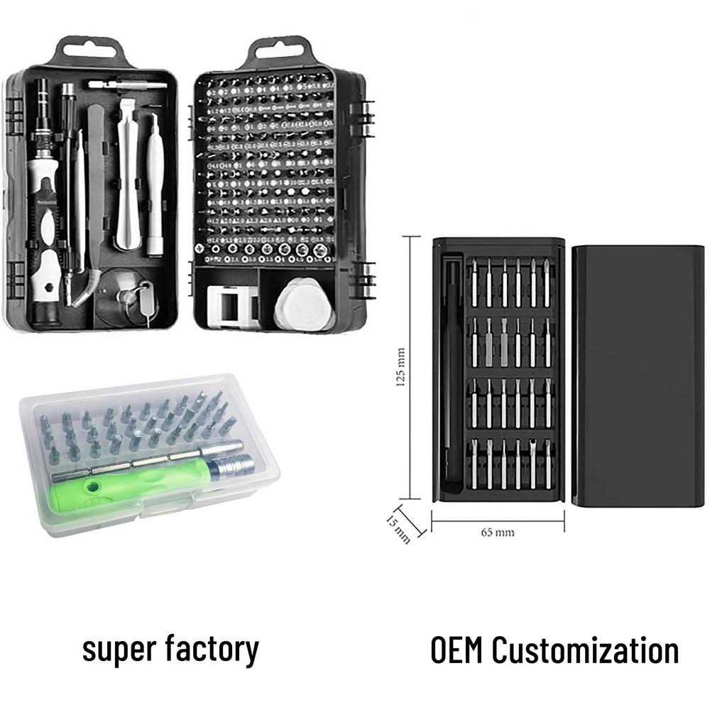 115-in-1 Multifunktions-Schraubendreher-Set mit Ledertasche für die Handy-Reparatur