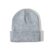 Custom Logo Unisex High Quality Plain Blank Dyed Solid Color Winter Hat Acrylic Knitted Cuffed Beanie