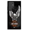 Phone Case - MANIACASE - Samsung Galaxy S23 Ultra - Silicone TPU - Black - Harley Davidson Eagle Pattern
