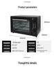 Large Capacity Multifunctional Electric Oven for Baking, Grilling, and Roasting