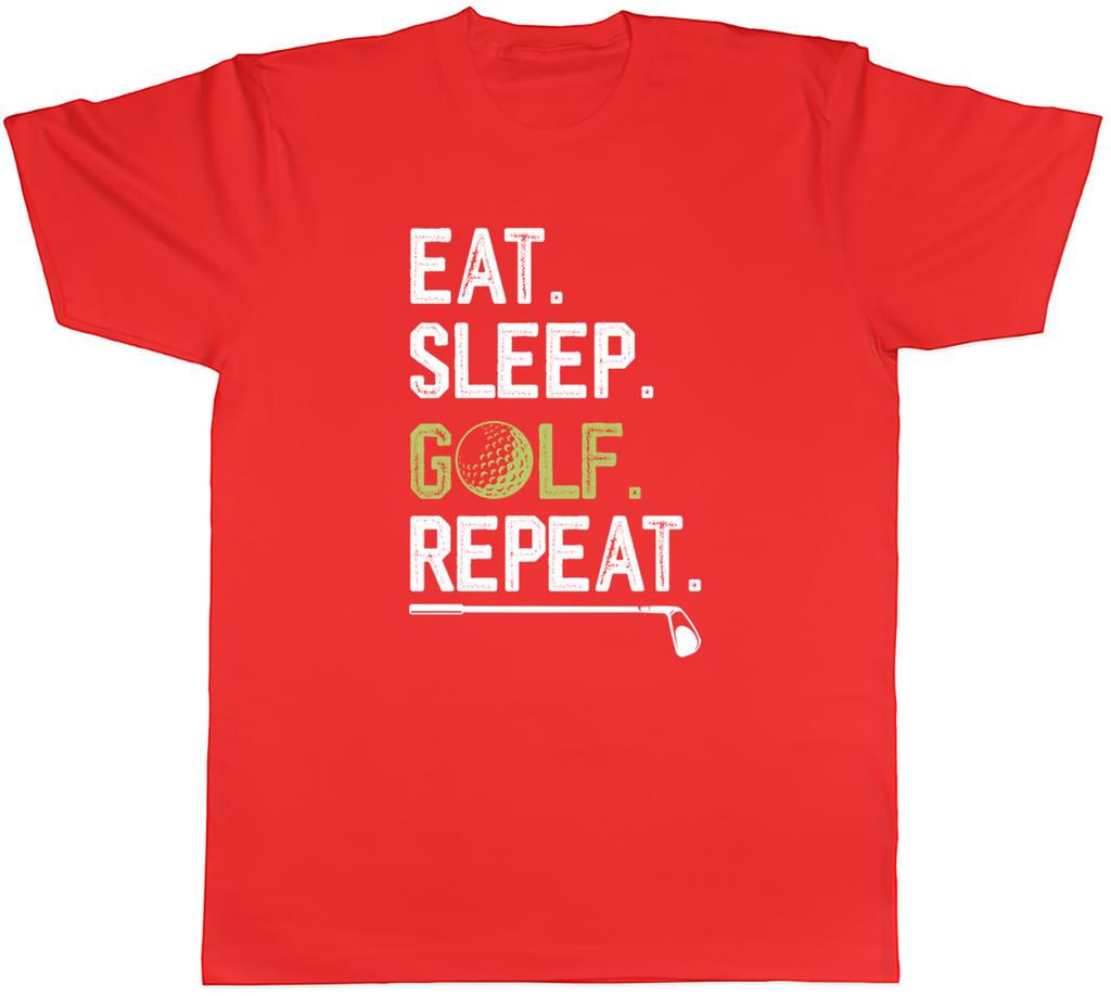 Eat Sleep Golf Repeat Unisexs TShirt Funny Hole in One Tee Gift