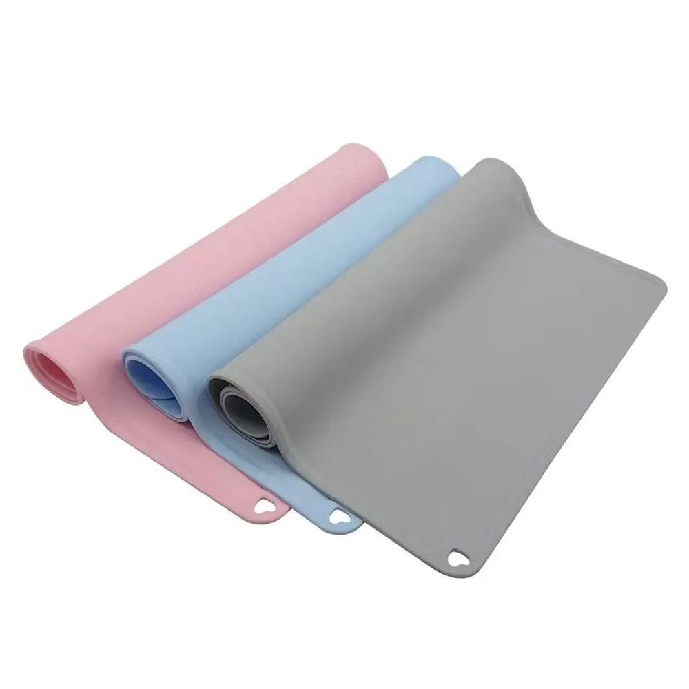 Silicone Pet Mat Waterproof Dog Feeding Tray Portable Food Bowl Cushion for Dogs Cats