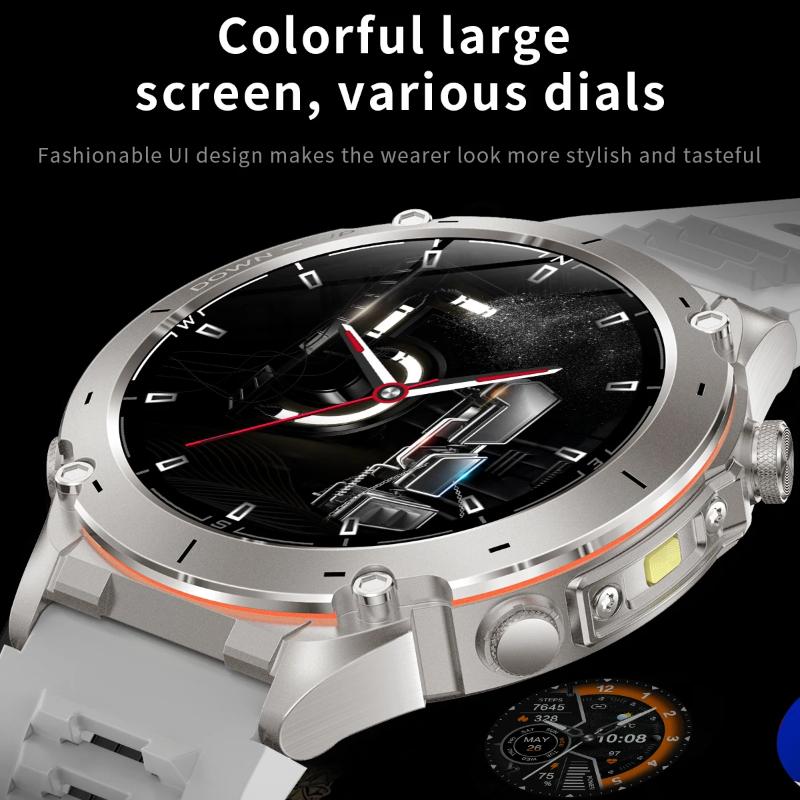 Men New Outdoors Sports Military GPS SmartWatch 10ATM Waterproof 730mAh High Battery Compass NFC HD Call for Huawei Xiaomi Watch