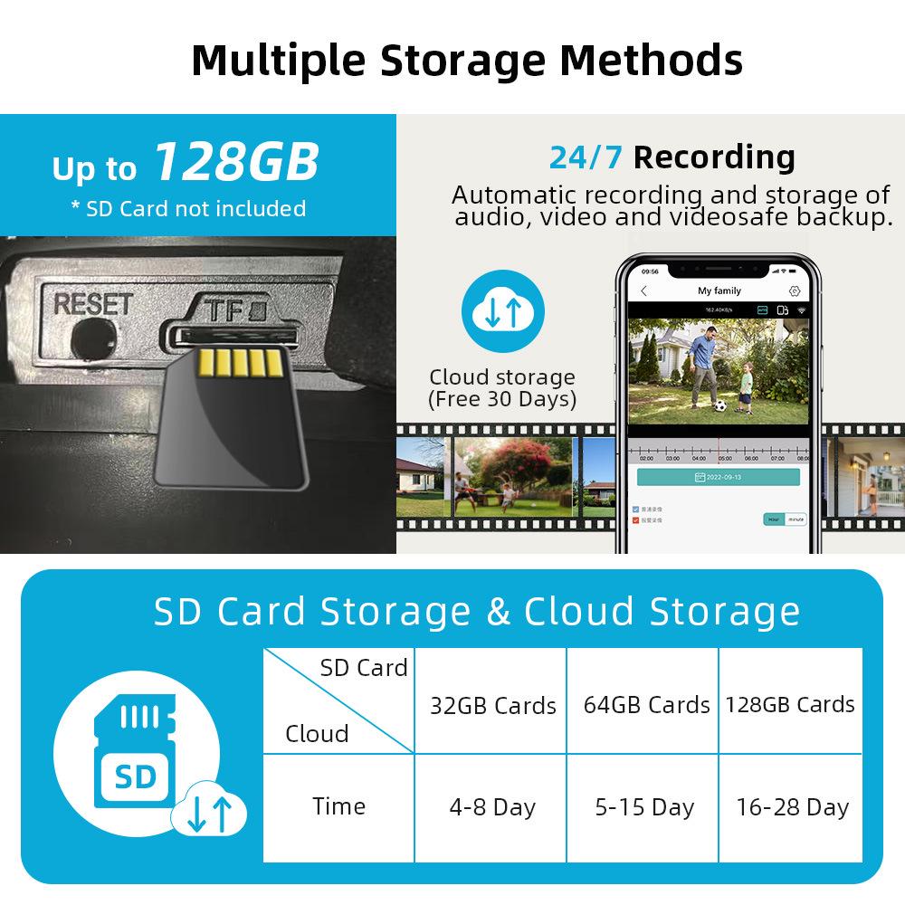 ICSEE Dual-Screen WiFi 8MP Outdoor Ultra-Clear Binocular Camera Monitor