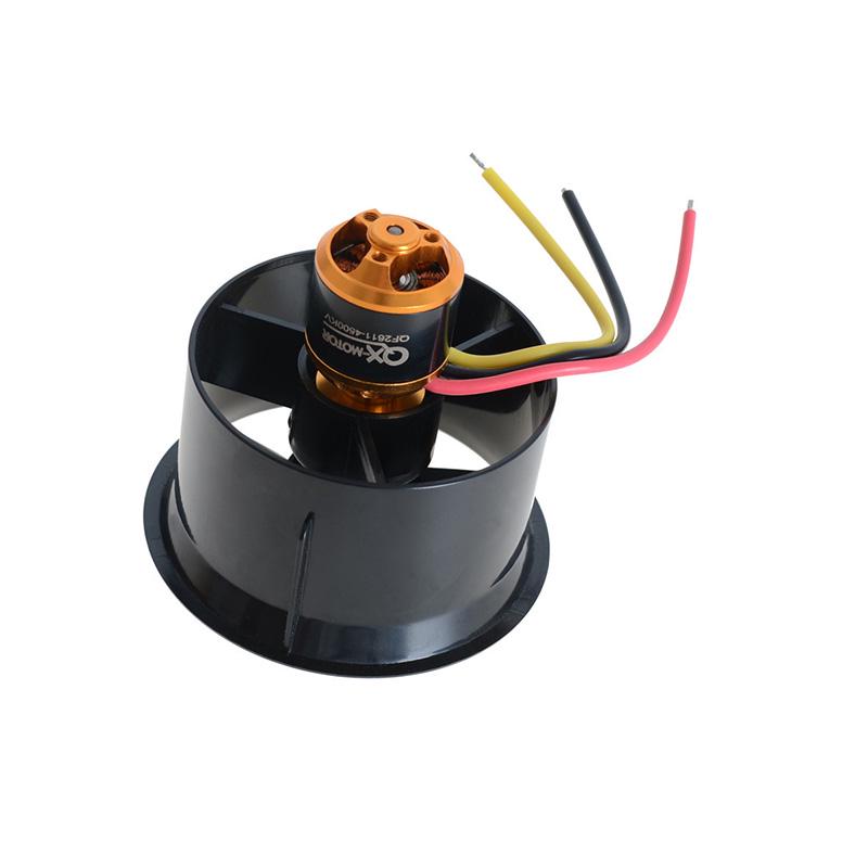 70mm Duct Fan+3000kv Motor Spindle-4mm/64mm Fan+4500kv Motor/90mm fan+1750KV Motor for Jet RC EDF