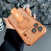 Invisible Magnetic Bracket Phone Case with Drop Protection for Apple iPhone 17 Pro Max - Electroplated Design