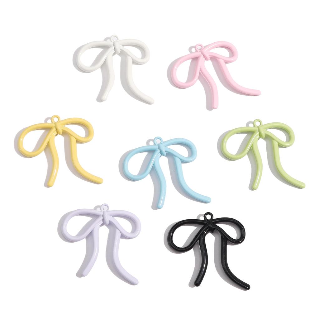 Alloy Bow Accessories Charms Pendant For Jewelry Making DIY Earring Necklace Bracelet