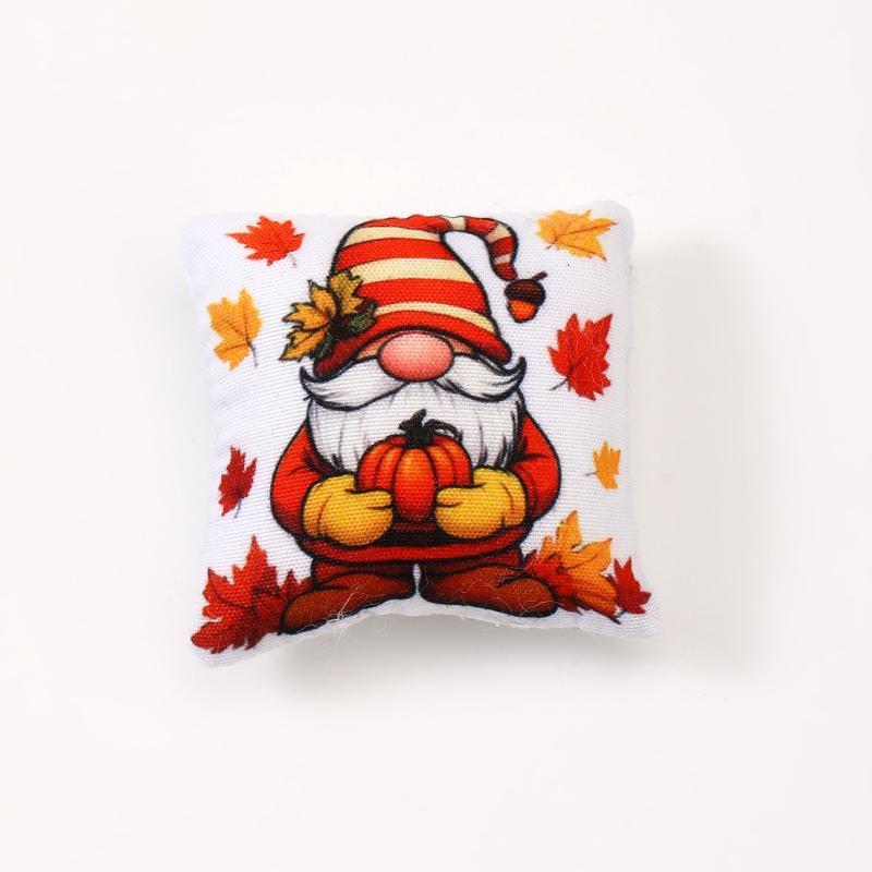 Miniature Dollhouse Halloween Ornament 1Pcs Pumpkin Ghost Pillow Tiny Decor for Doll House Party Scene Gifts