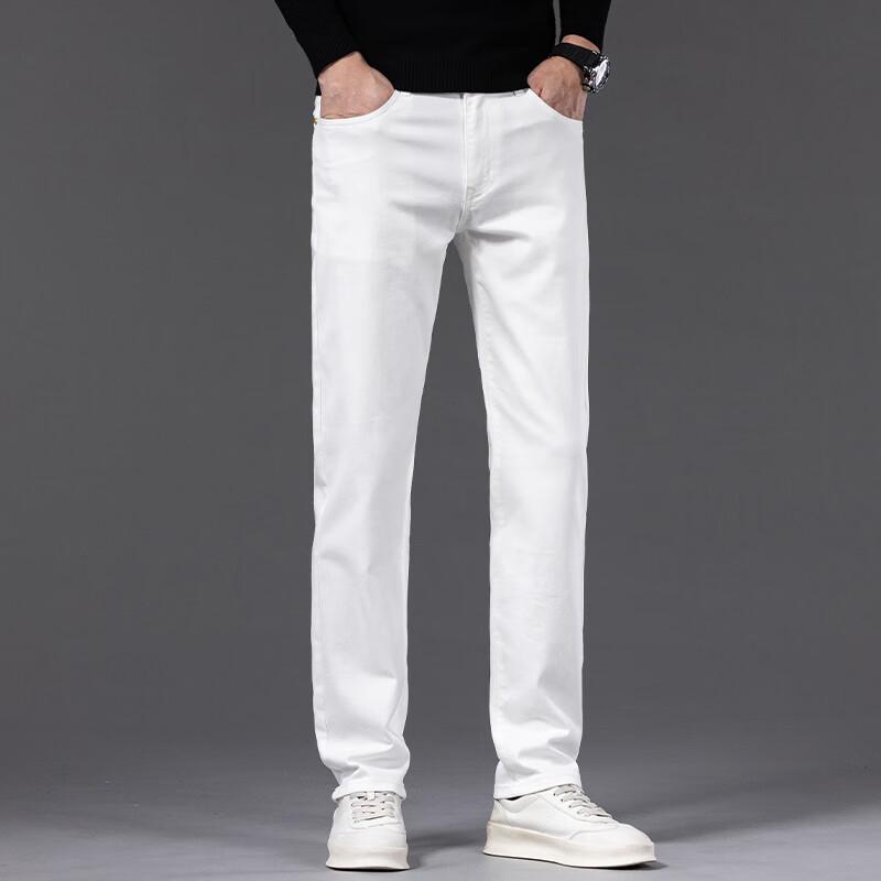 DK Men's Loose Straight Fit Denim Jeans