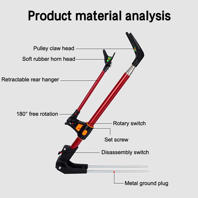 Fishing Rod Rack Stainless Steel Turret Bracket Fishing Rod Support Stand Angler Rod Holder Rod