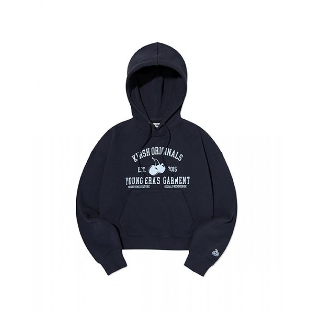 

Кирш (КИРШ) Укороченная толстовка с логотипом Cherry Arch [Темно-синий]