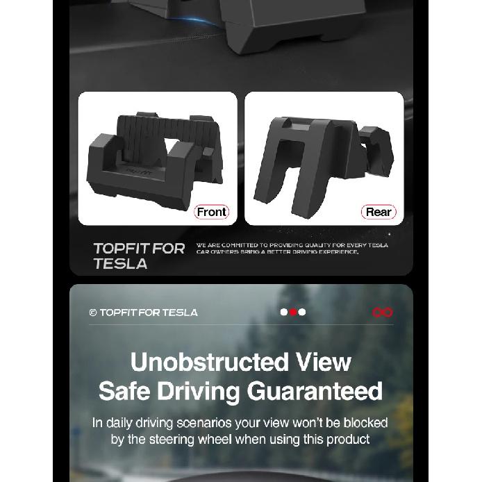 Fit For Tesla Model Y Juniper Model 3 Highland 2025 Instrument Panel Hook Multi functional Accessories Silicone Phone Stand