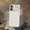 Transparent cat ears cute cat graffiti for Apple 16151413promax phone case 1211