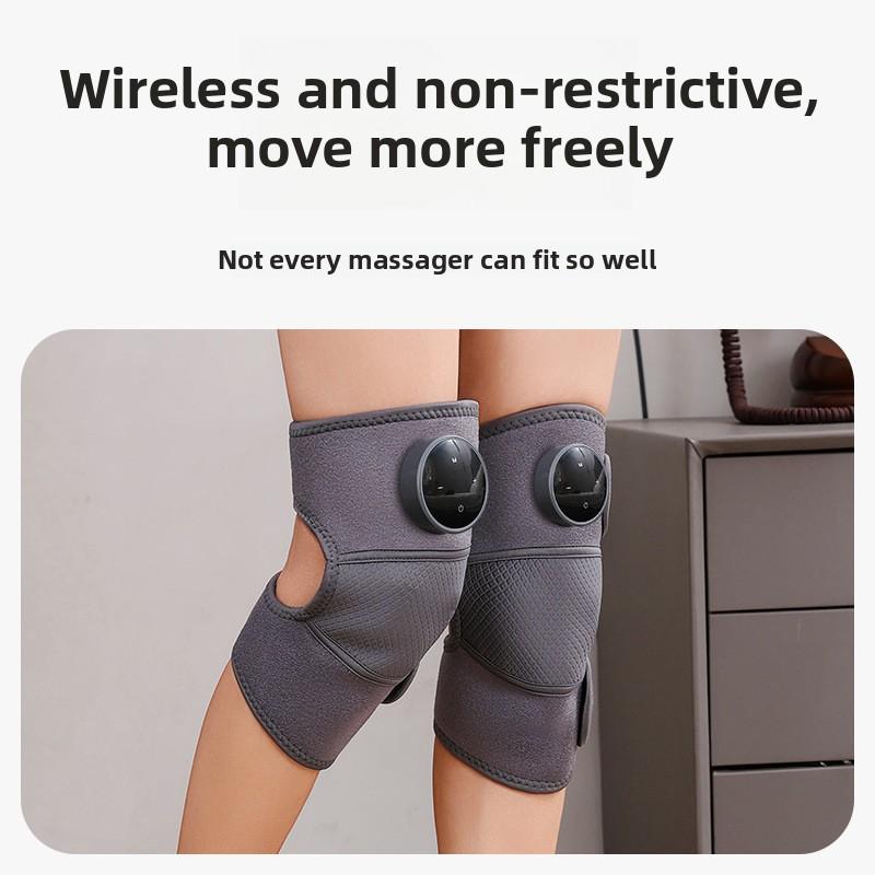 Cross-Border Rechargeable Wireless Knee Massager Multifunctional Electric Shoulder Neck Pad Smart Warm Heating-Single