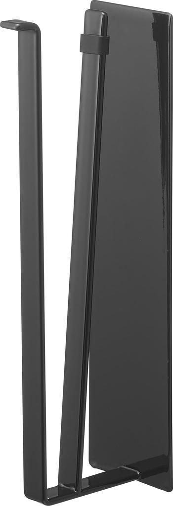 Yamazaki Tower Cut Magnetic Kitchen Paper Vertical W6 X X One-Handed Holder, Type, Black, D9.3 H24.5cm (10269)