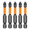 5pcs 1/4" Hex Shank Screwdriver Bit Set Anti-Slip Design Impact Ready Bits  Industrial Repair