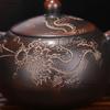 190ml Antique Chinese Yixing Purple Clay Tea Pot Handmade Dragon Pattern Xishi Teapot Beauty Tea Infuser Kettle Tea Set