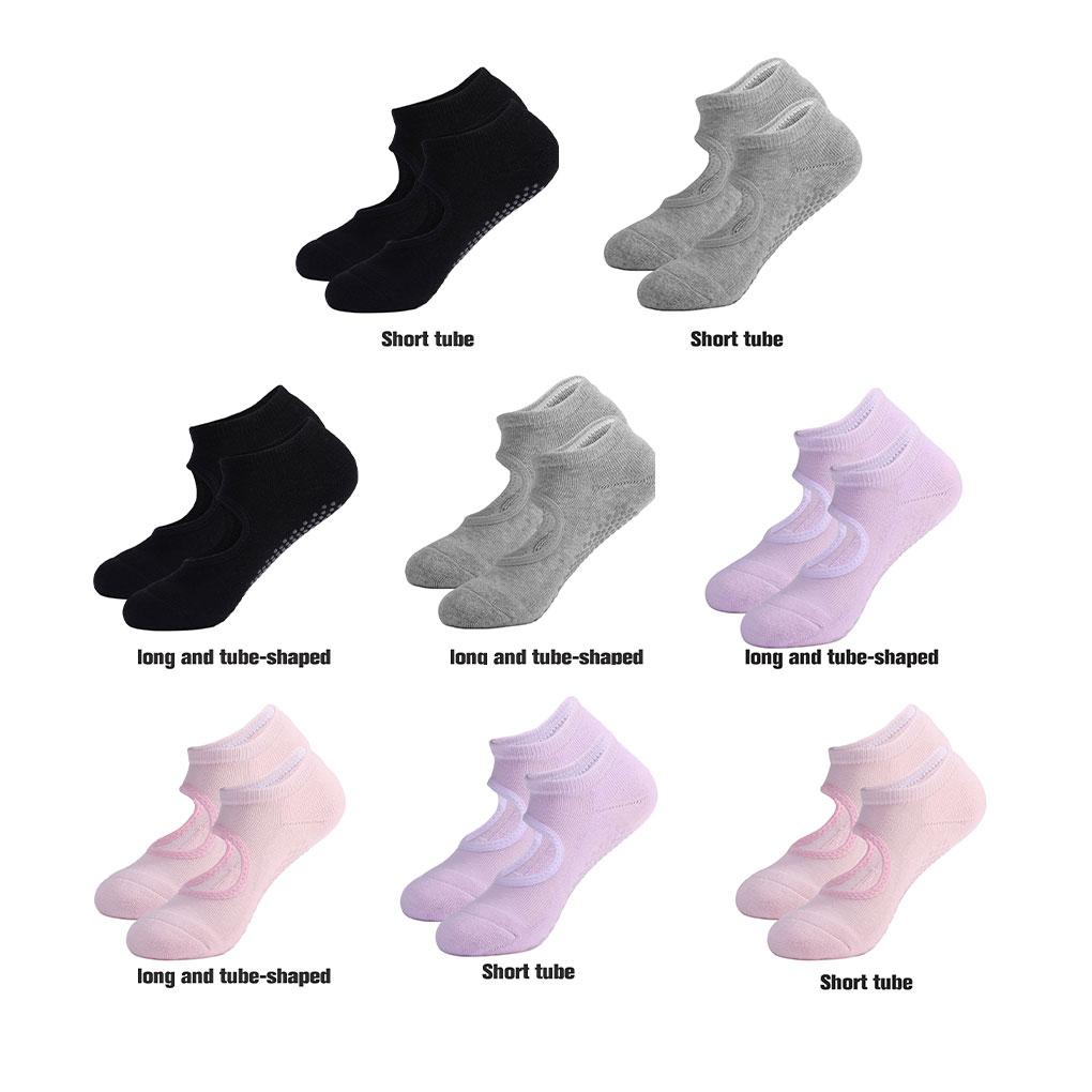 1 Pair Women ple Design Yoga Sock Girls Solid Color Nonslip Socks Fitness Cotton Summer Spring Hosiery Sports Gear