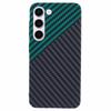 For Samsung Galaxy S24+ PC Case Carbon Fiber Texture Protective Phone Cover