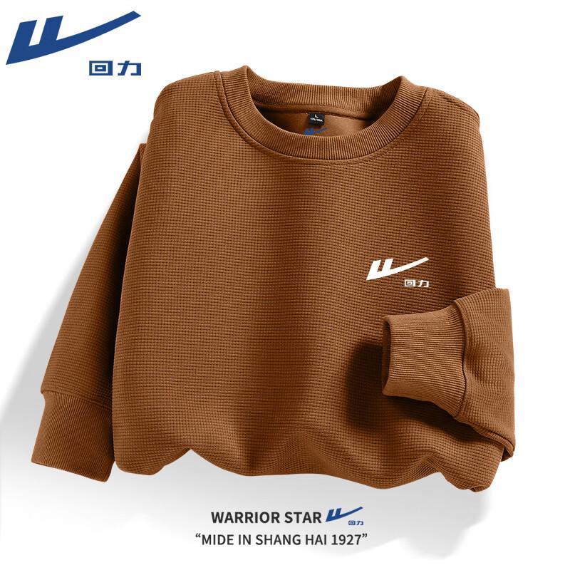 Warrior Men's Heavyweight Waffle Crewneck Sweatshirt